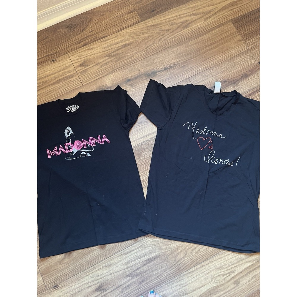VTG Madonna Official ICON Fan Club Shirt Bundle 2-Pack Chaser Y2K Medium M